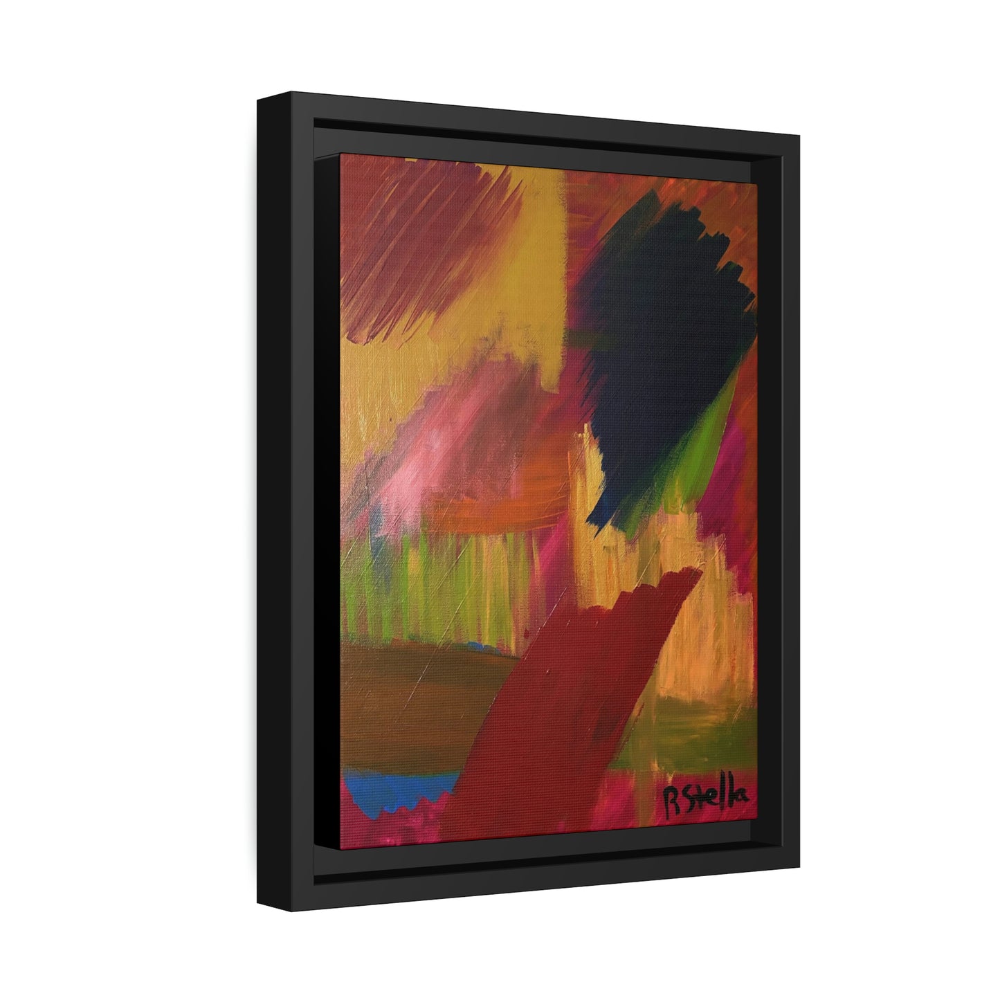 Canvas: Abstract Acrylic Red
