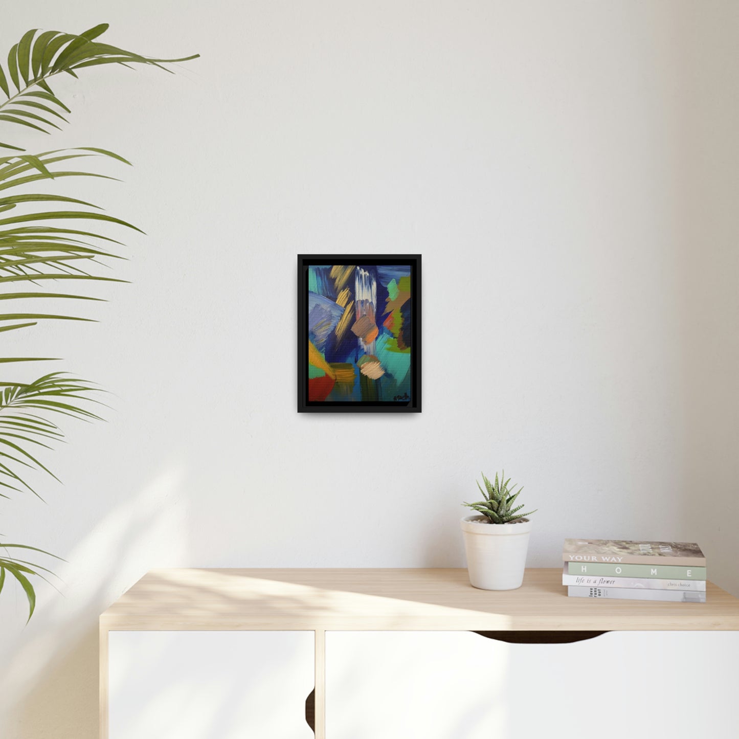 Canvas: Abstract Acrylic Blue