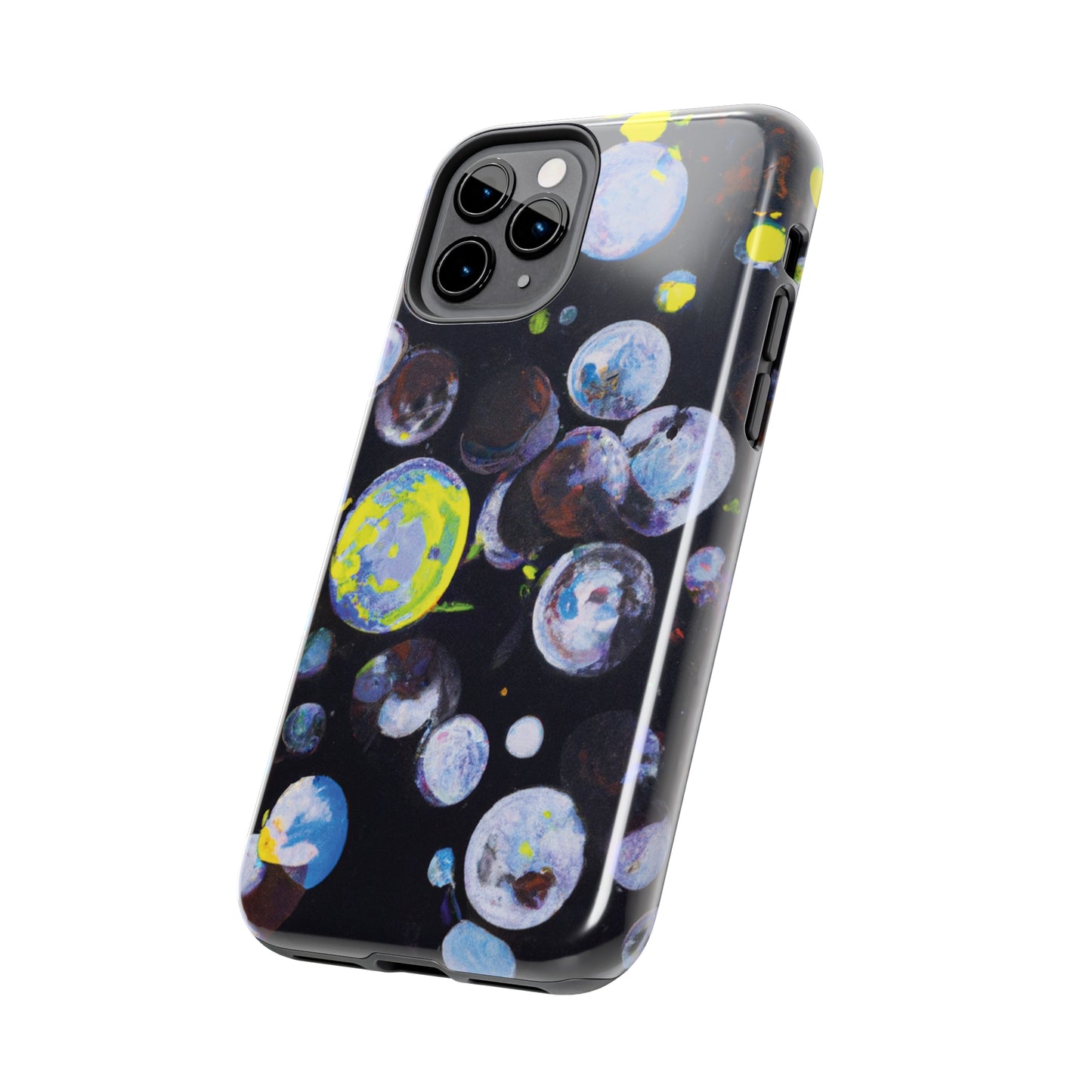 Tough Apple iPhone Cases Ft. Silver Bubbles