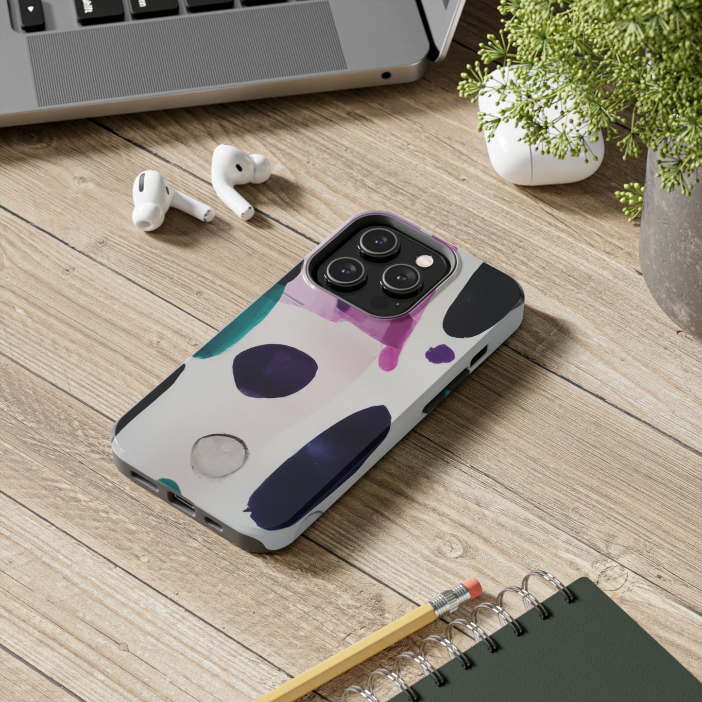 Strong Apple iPhone Case Ft. Abstract Cowprint