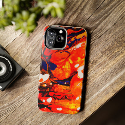 Tough Apple iPhone Cases Ft. Abstract Halloween Pumpkin