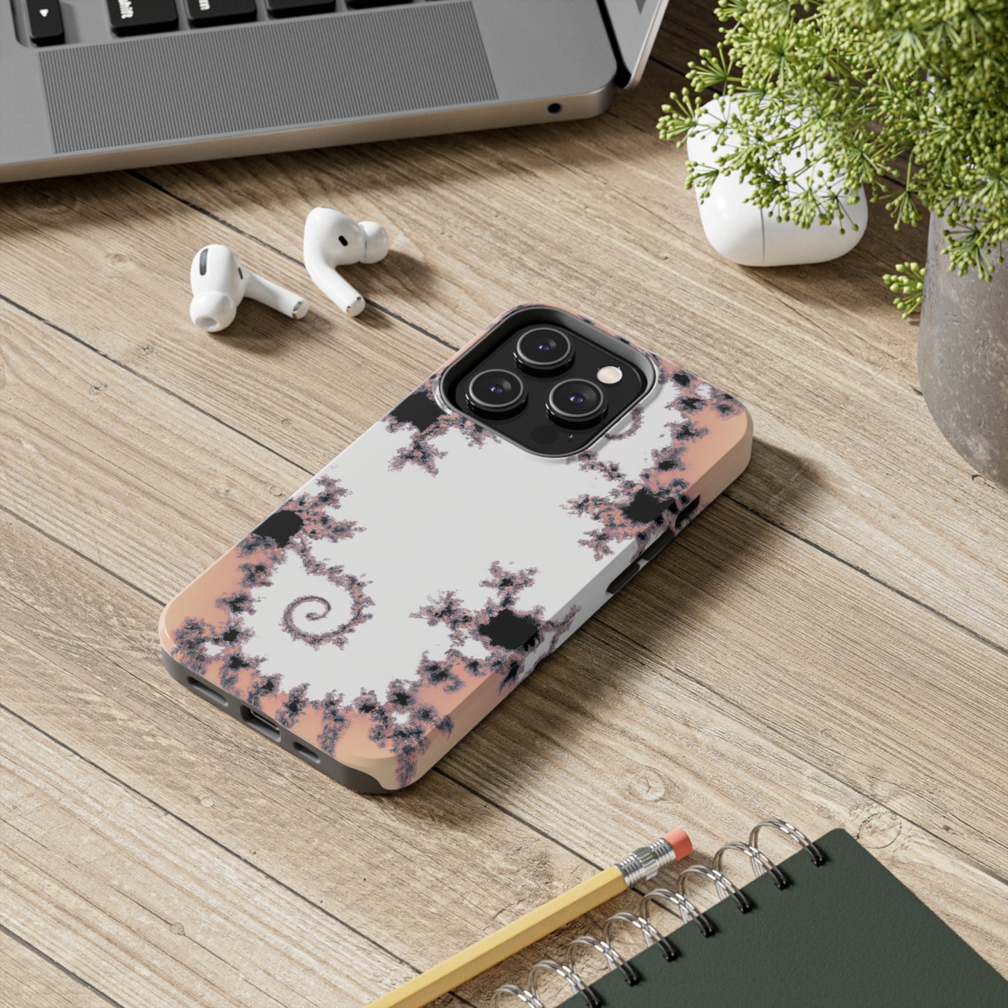 Tough Case-Mate iPhone Case Ft. Wood Fractal