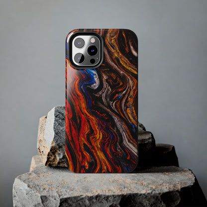 Tough Apple iPhone Case Ft. Abstract Petrified Wood