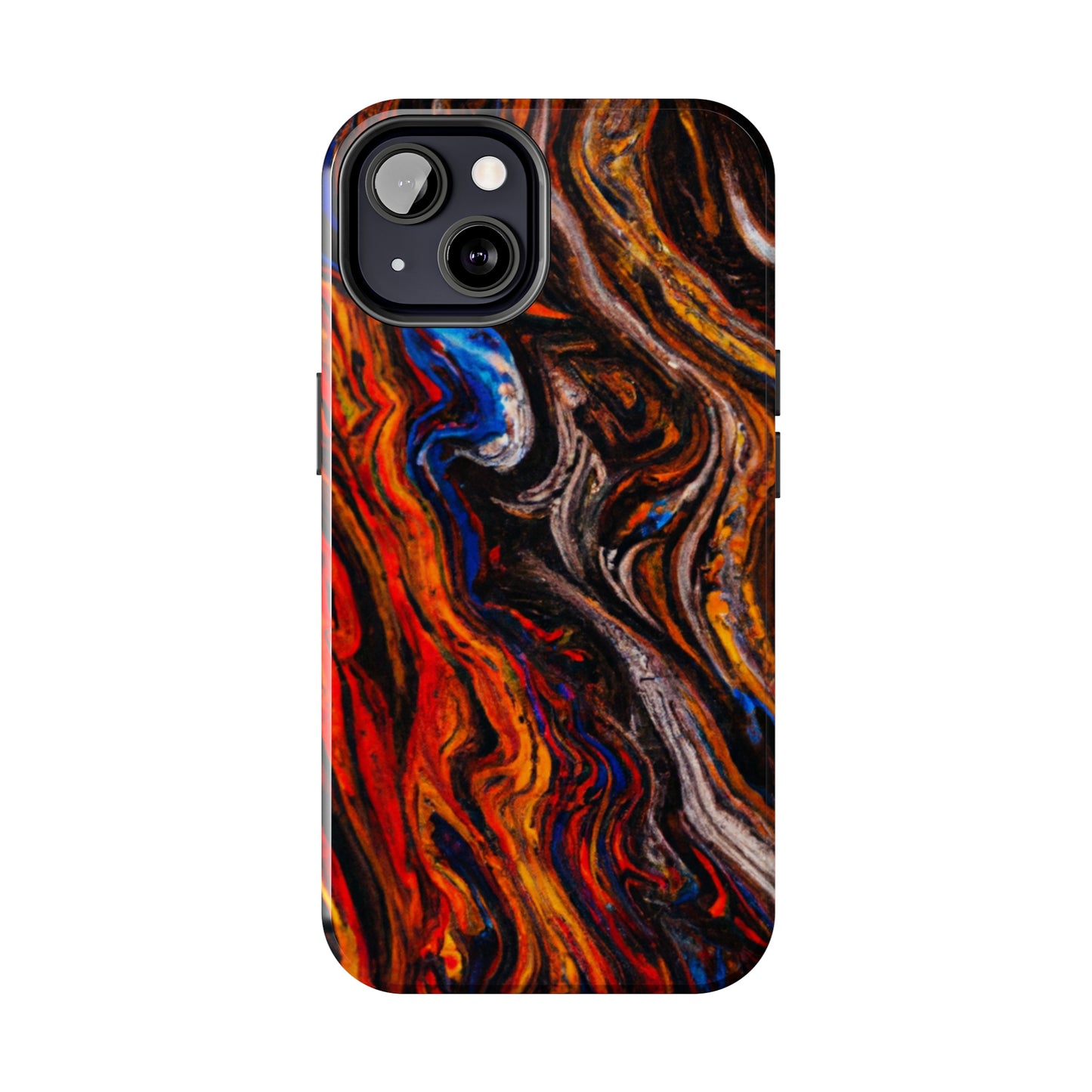 Tough Apple iPhone Case Ft. Abstract Petrified Wood