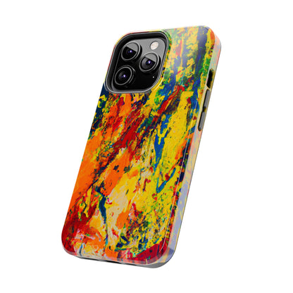 Tough Case-Mate iPhone Case Ft. Abstract Yellow Orange