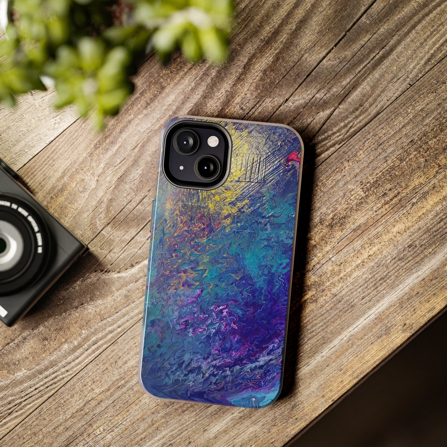 Tough Case-Mate iPhone Cases Ft. Abstract Blue Waterfall