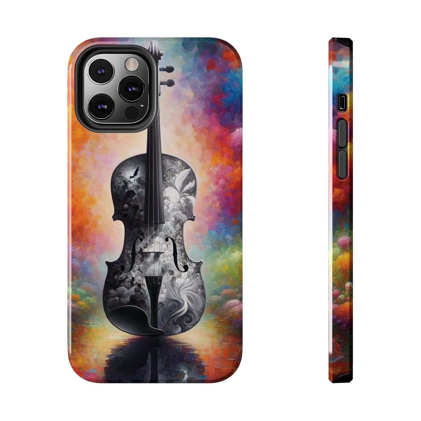 ToughDrop Apple iPhone Case Ft. Greyscale Violin