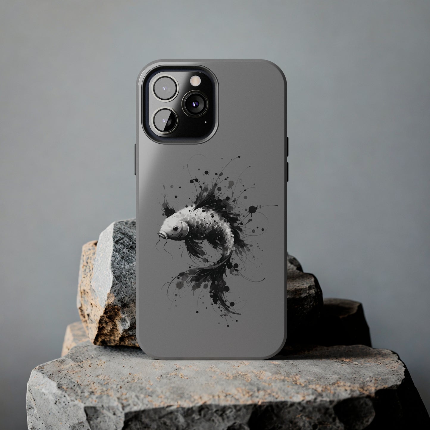 ToughDrop Apple iPhone Case Ft. Ink Blot Koi