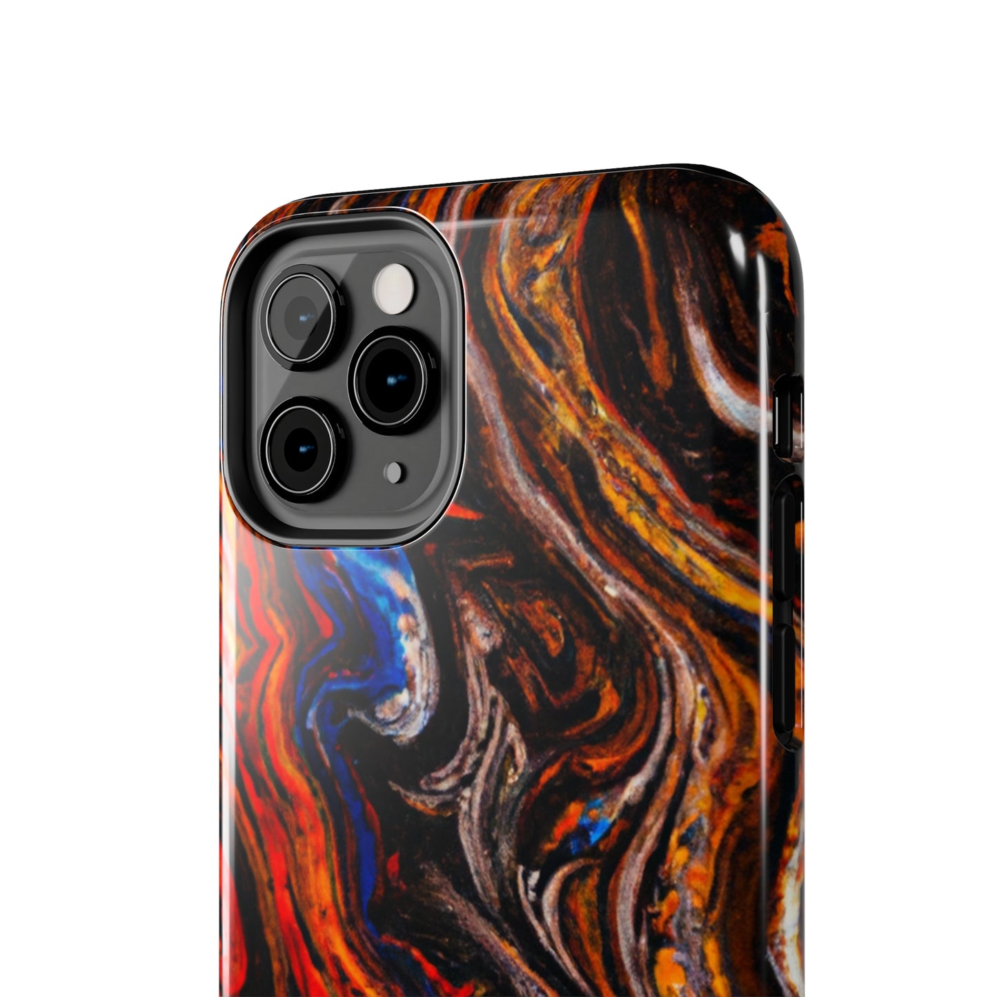 Tough Apple iPhone Case Ft. Abstract Petrified Wood