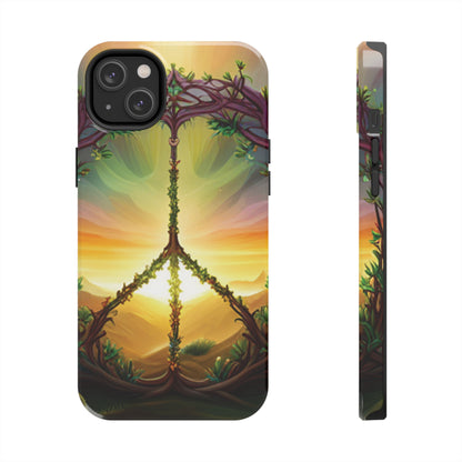 Strong Apple iPhone Case Ft. Peace Sign (Choose Peace)