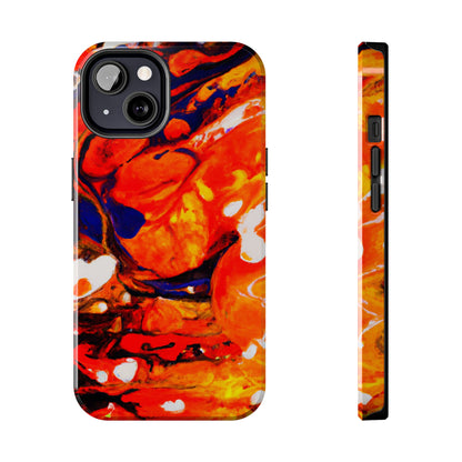 Tough Apple iPhone Cases Ft. Abstract Halloween Pumpkin