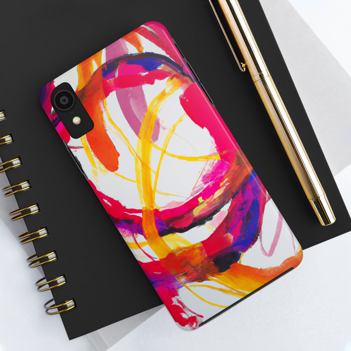 Tough Apple iPhone Cases Ft. Abstract Scarlet