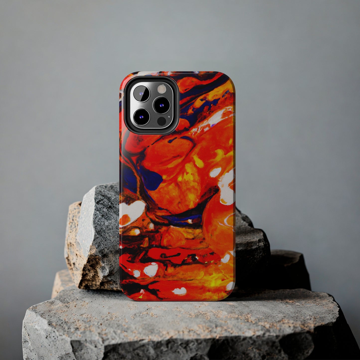 Tough Apple iPhone Cases Ft. Abstract Halloween Pumpkin