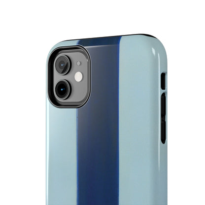 Strong Apple iPhone Case Ft. Minimal Blue Stripe