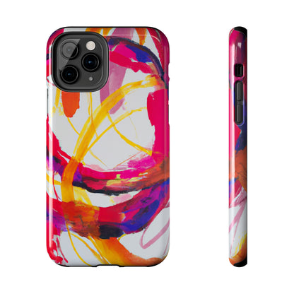 Tough Apple iPhone Cases Ft. Abstract Scarlet