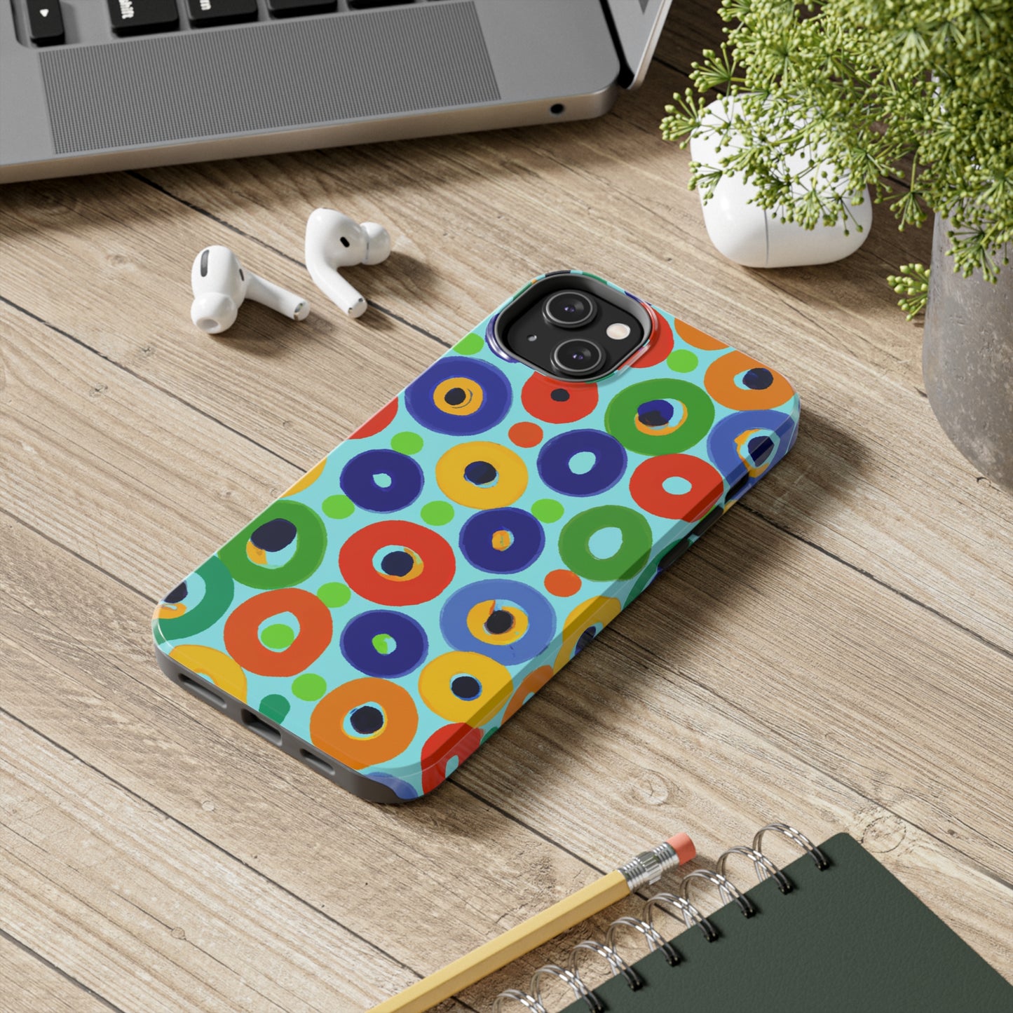 Tough Case-Mate iPhone Case Ft. Vivid Circles