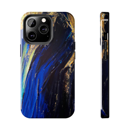 Tough Case-Mate iPhone Case Ft. Acrylic Blue Gold