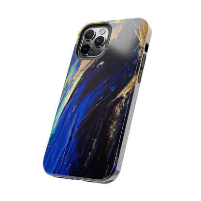 Tough Case-Mate iPhone Case Ft. Acrylic Blue Gold