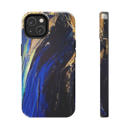 Tough Case-Mate iPhone Case Ft. Acrylic Blue Gold