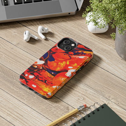 Tough Apple iPhone Cases Ft. Abstract Halloween Pumpkin