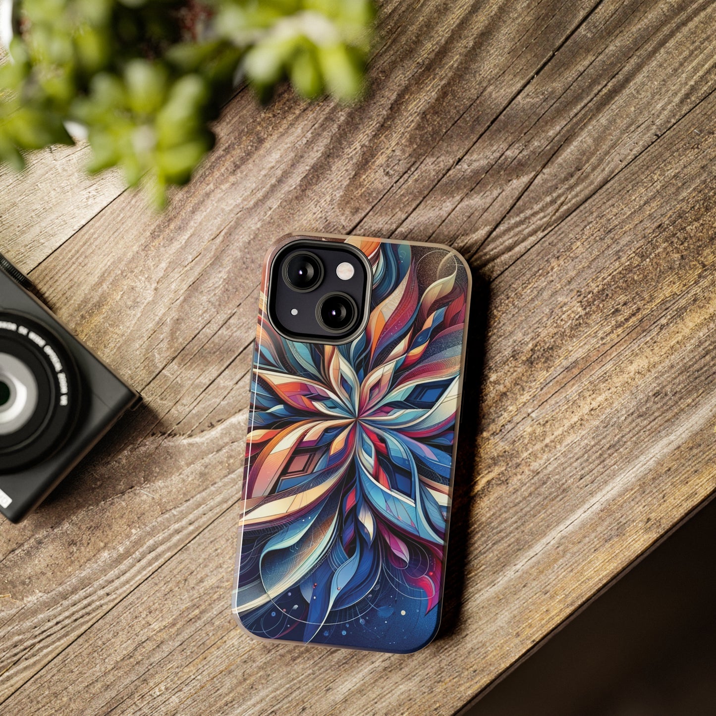 ToughDrop Apple iPhone Case Ft. Abstract Snowflake