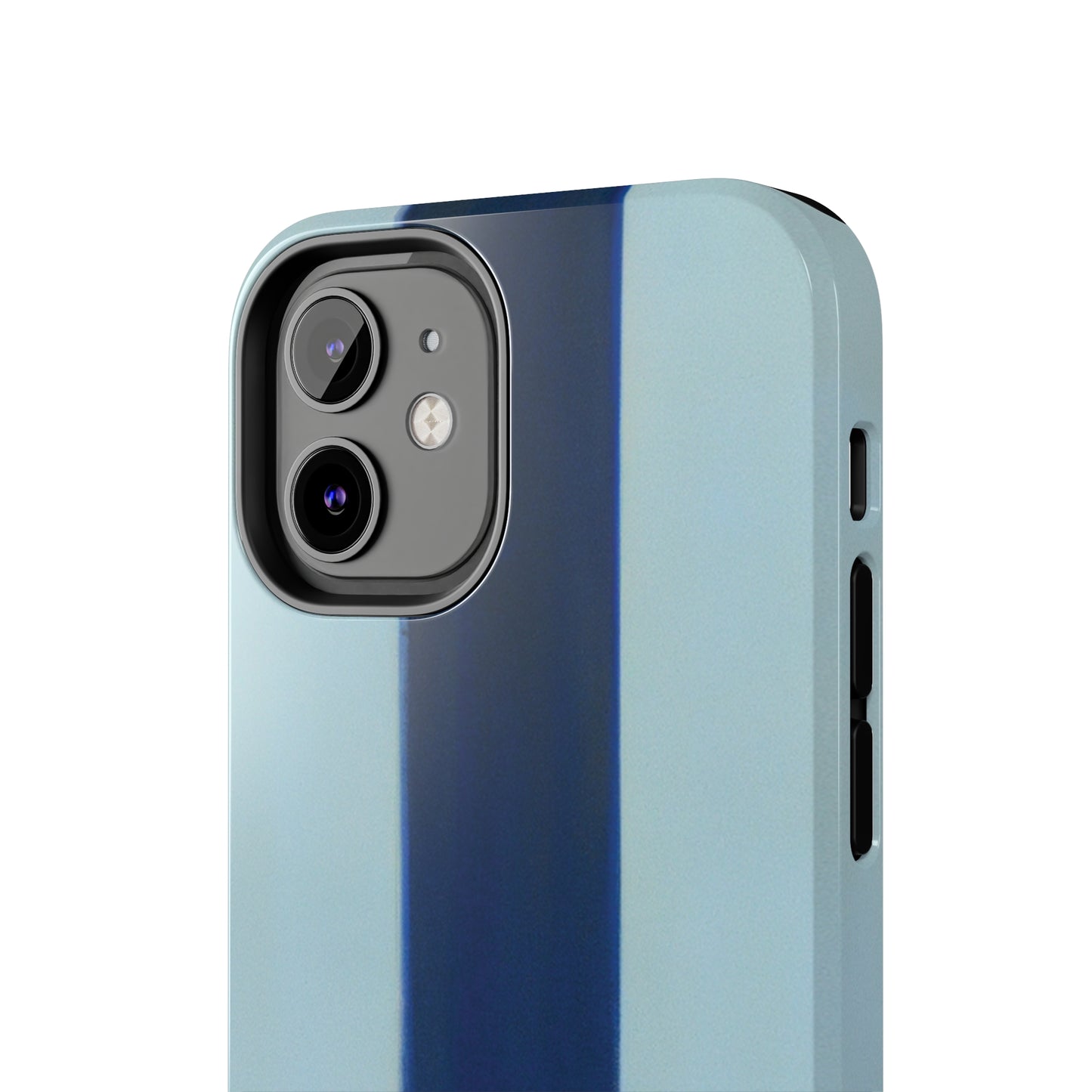 Strong Apple iPhone Case Ft. Minimal Blue Stripe