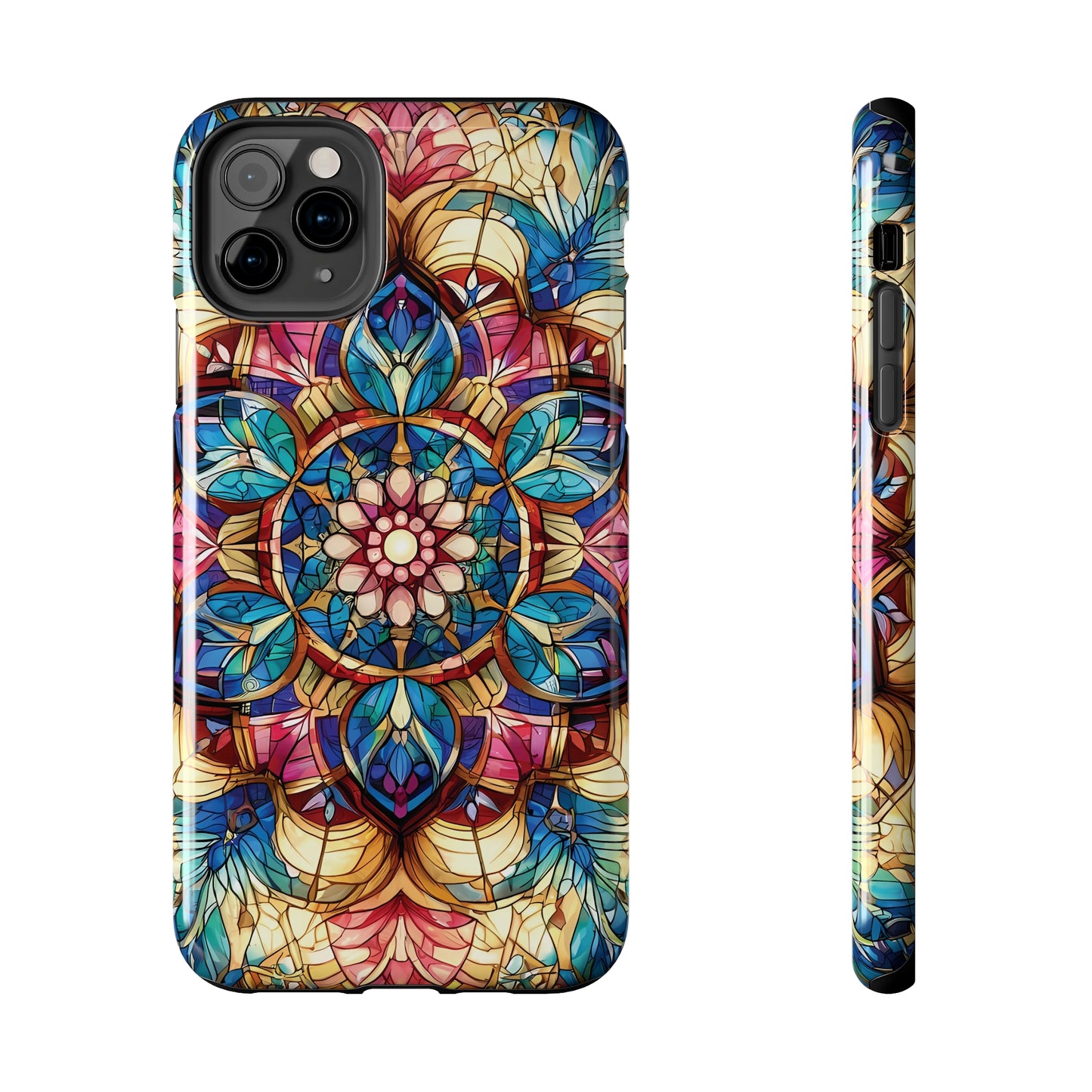 ToughDrop Apple iPhone Case Ft. Stained Glass Fractal