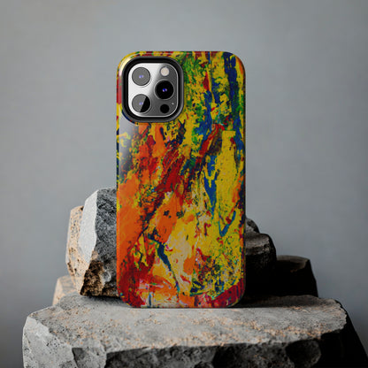 Tough Case-Mate iPhone Case Ft. Abstract Yellow Orange