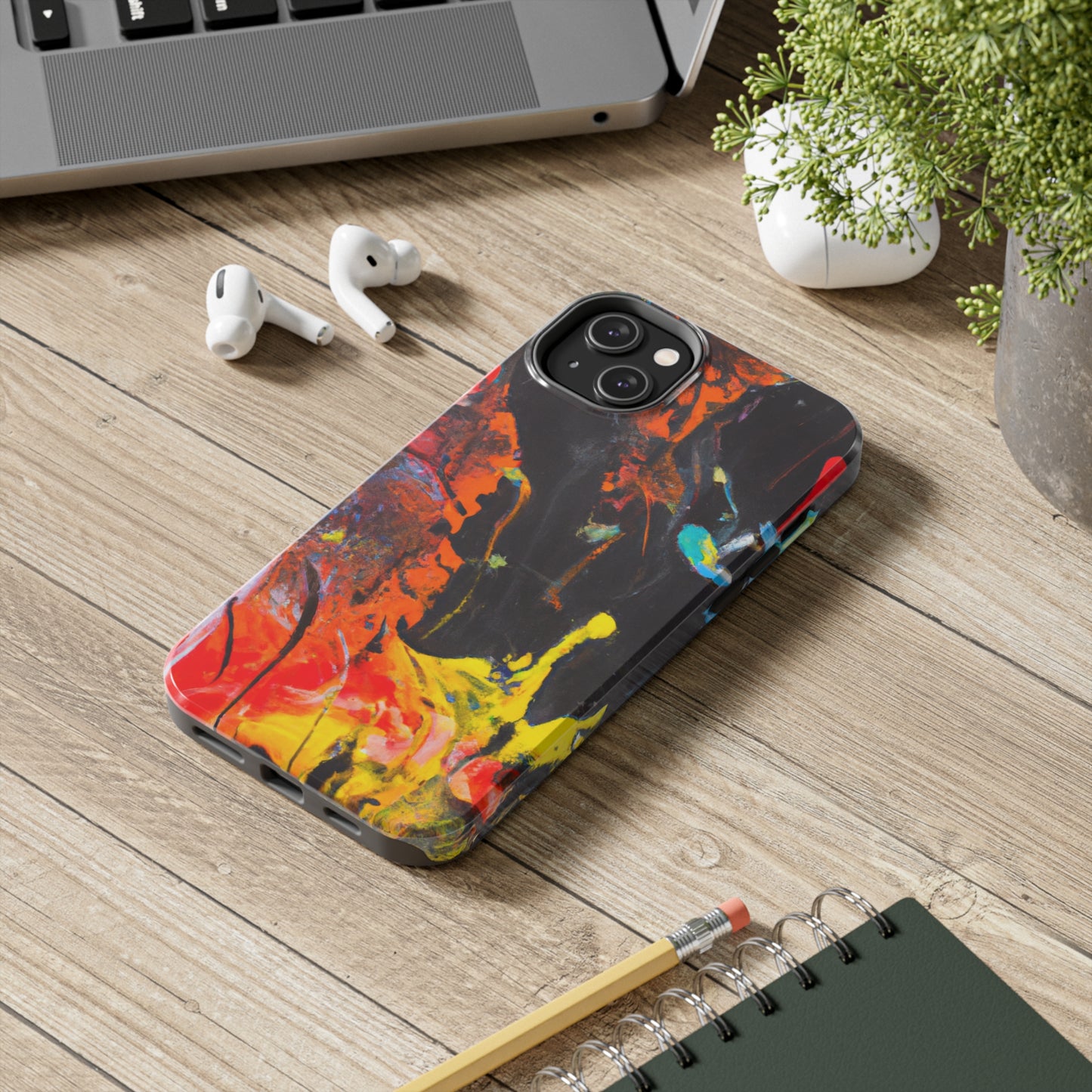 Tough Case-Mate iPhone Case Ft. Abstract Orange