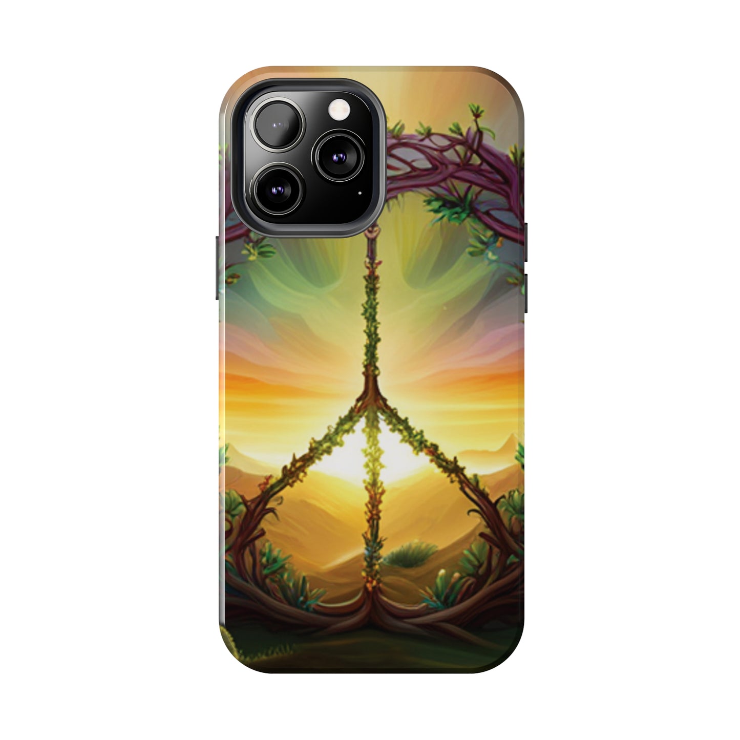 Strong Apple iPhone Case Ft. Peace Sign (Choose Peace)