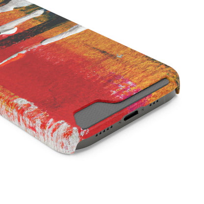 iPhone 13 and Samsung S21, S22 Cases with Card Holder Ft. Abstract New Mexico Desert