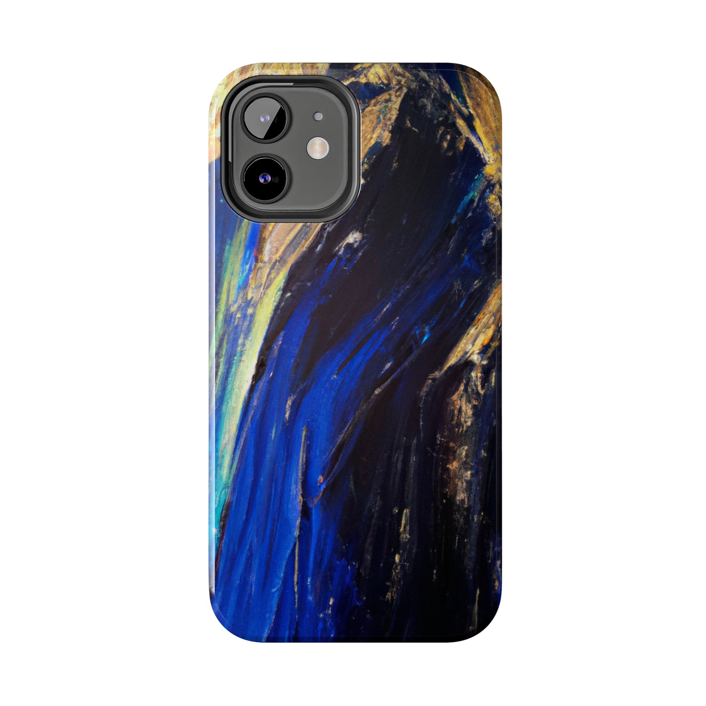 Tough Case-Mate iPhone Case Ft. Acrylic Blue Gold