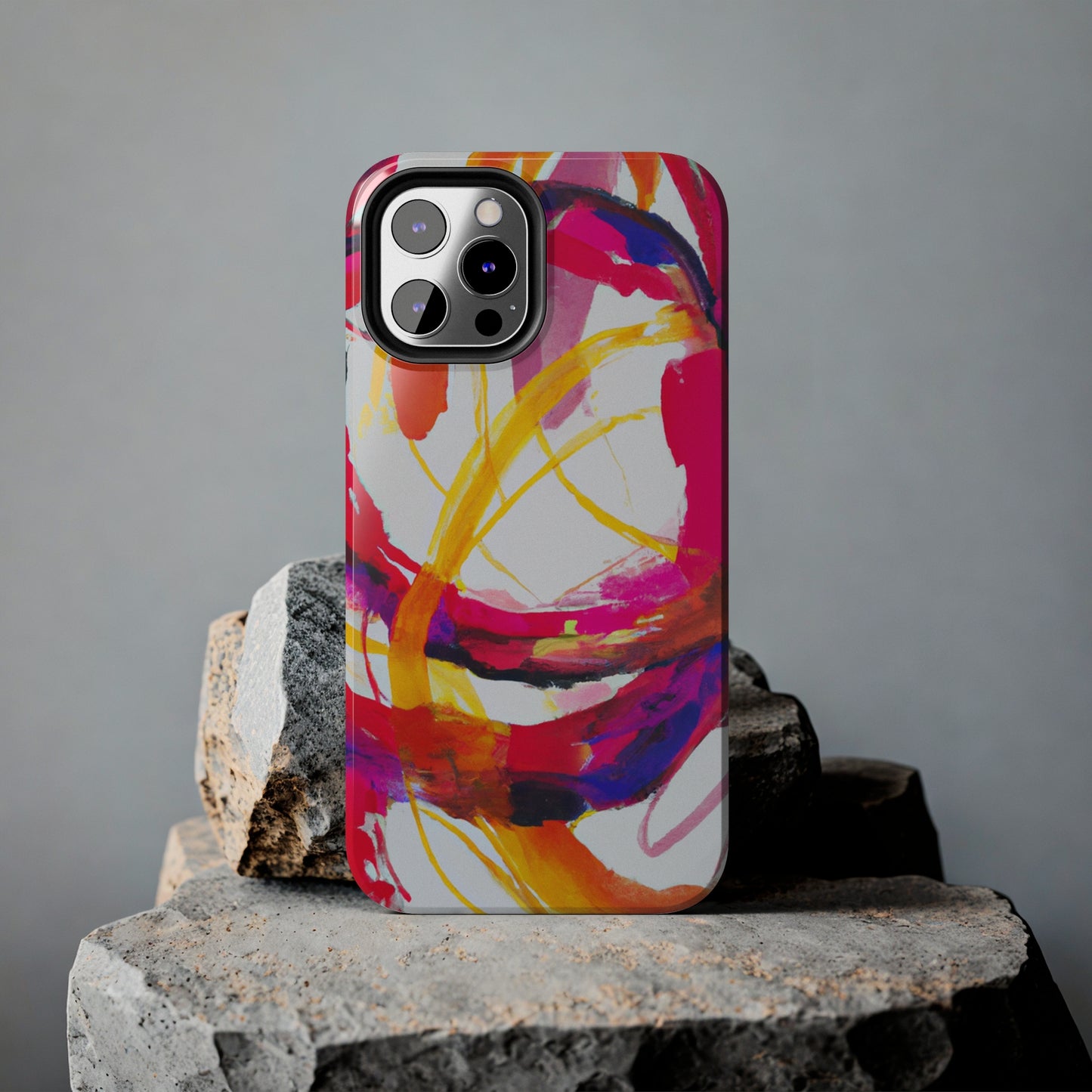 Tough Apple iPhone Cases Ft. Abstract Scarlet