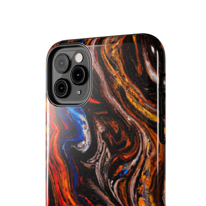 Tough Apple iPhone Case Ft. Abstract Petrified Wood