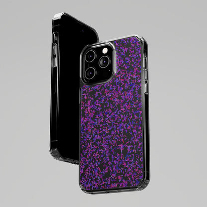 Clear iPhone and Android Cases Ft. Purple Leaves