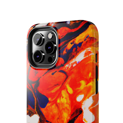 Tough Apple iPhone Cases Ft. Abstract Halloween Pumpkin