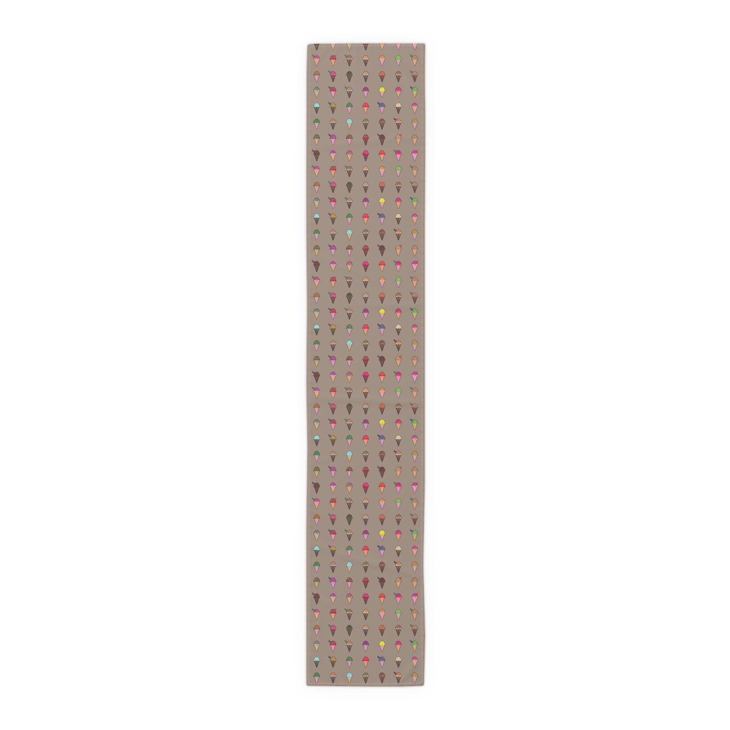 Extra Long Winter Table Runner (Cotton) Ft. Pixel Cones