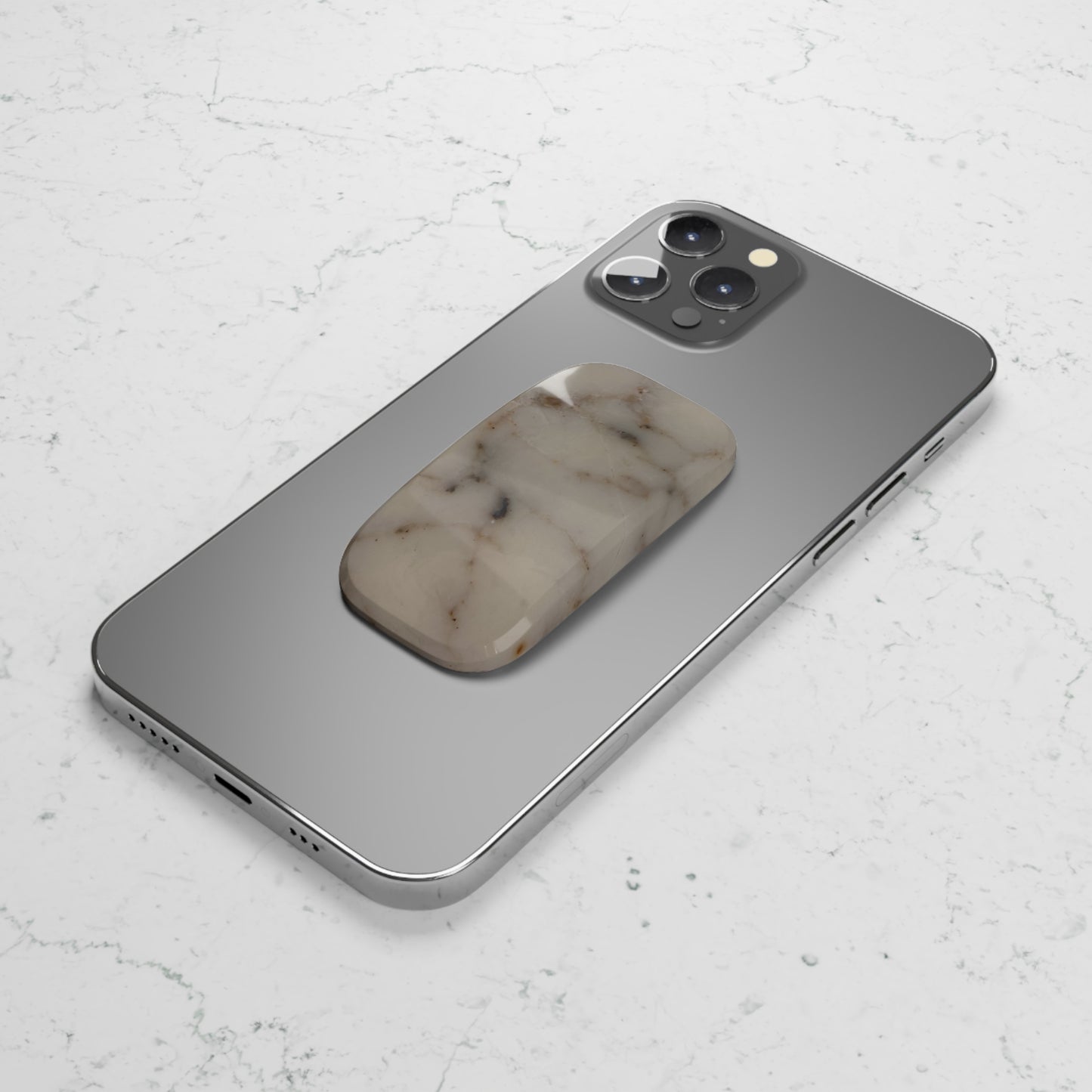 Reusable Click-On Phone Grip Ft. Abstract Marble