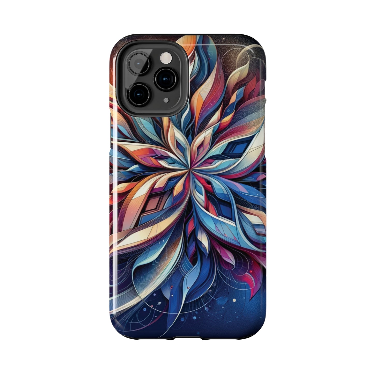 ToughDrop Apple iPhone Case Ft. Abstract Snowflake