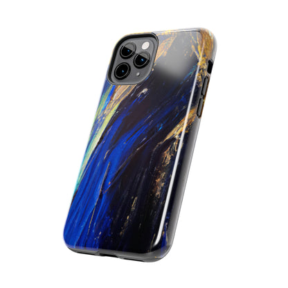 Tough Case-Mate iPhone Case Ft. Acrylic Blue Gold