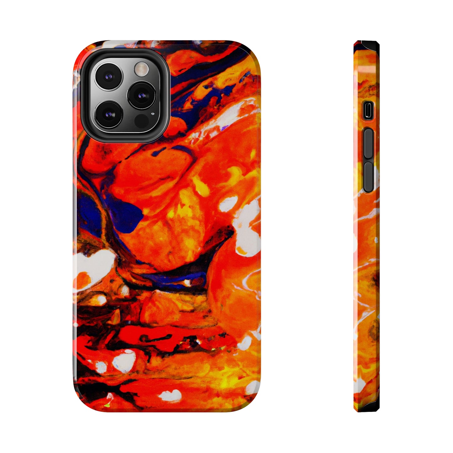 Tough Apple iPhone Cases Ft. Abstract Halloween Pumpkin