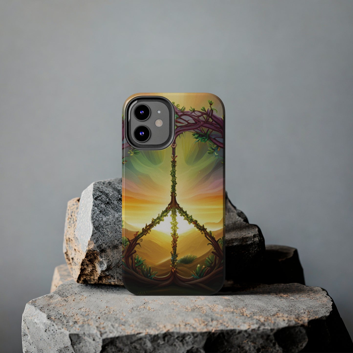 Strong Apple iPhone Case Ft. Peace Sign (Choose Peace)