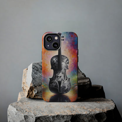 ToughDrop Apple iPhone Case Ft. Greyscale Violin