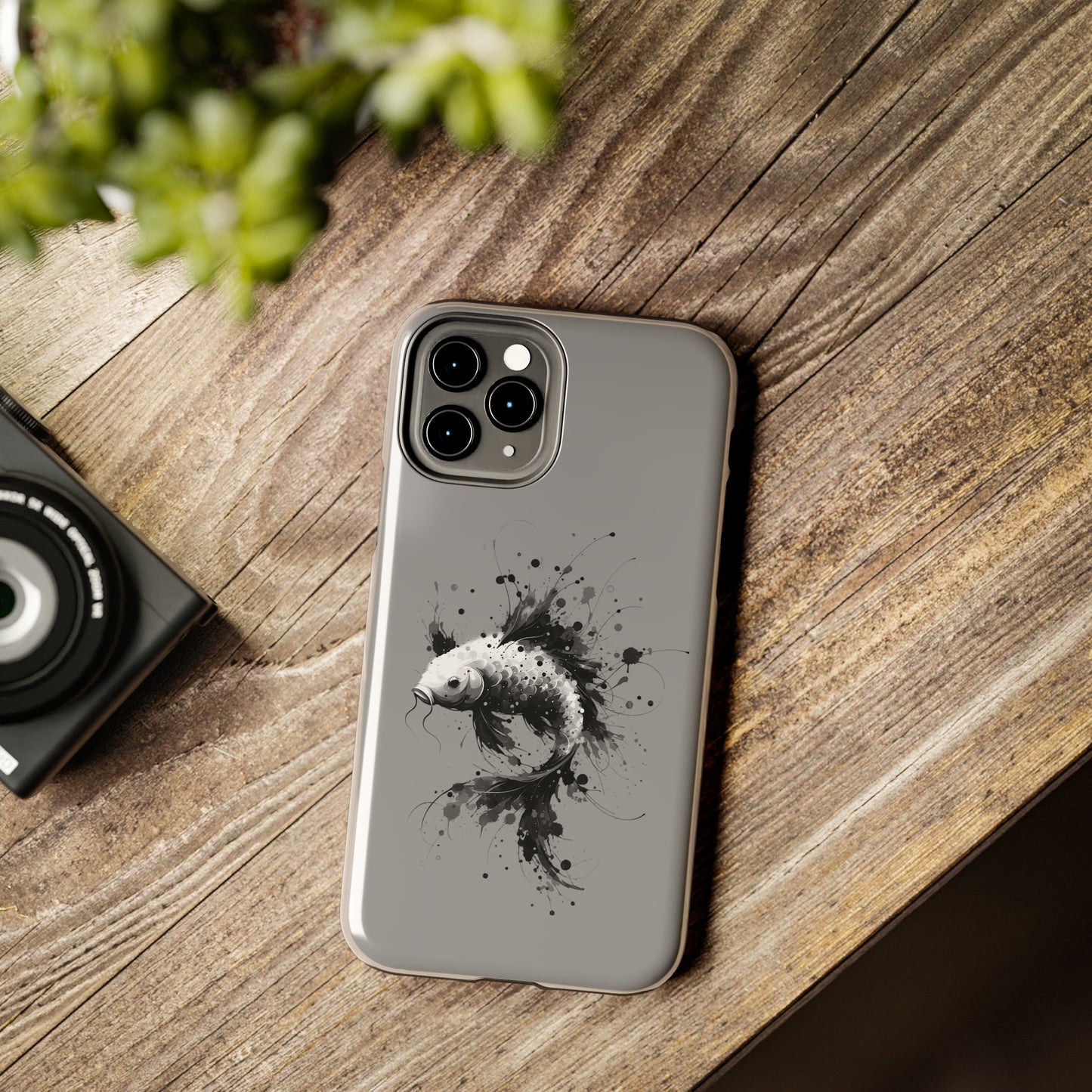 ToughDrop Apple iPhone Case Ft. Ink Blot Koi