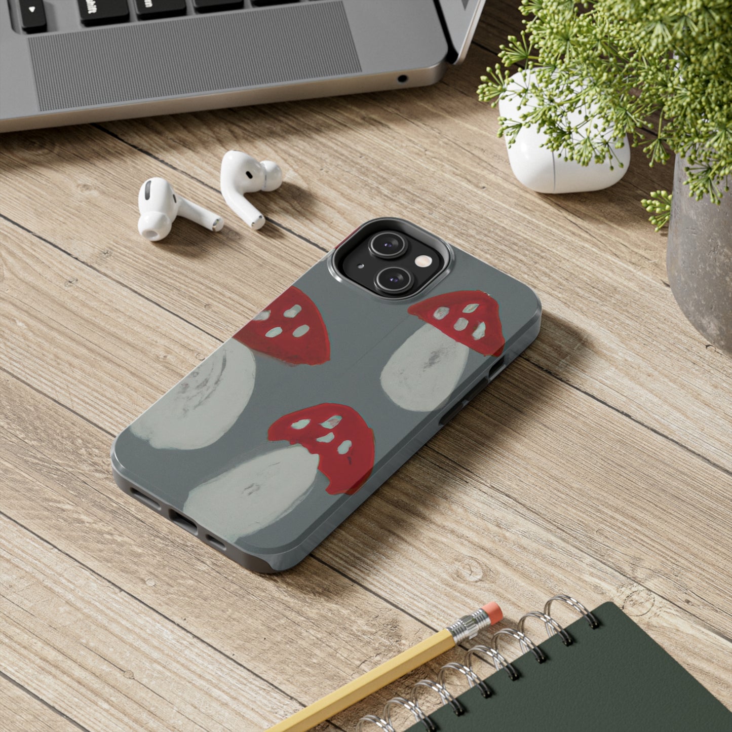 Tough Apple iPhone Cases Ft. Acrylic Mushrooms