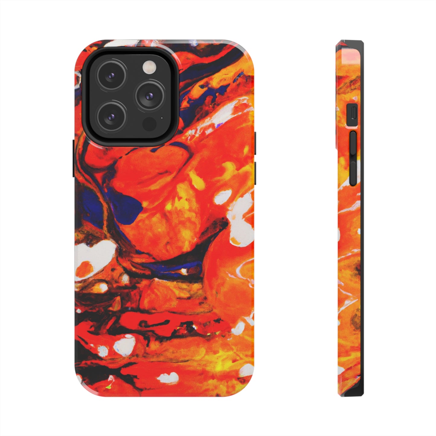 Tough Apple iPhone Cases Ft. Abstract Halloween Pumpkin