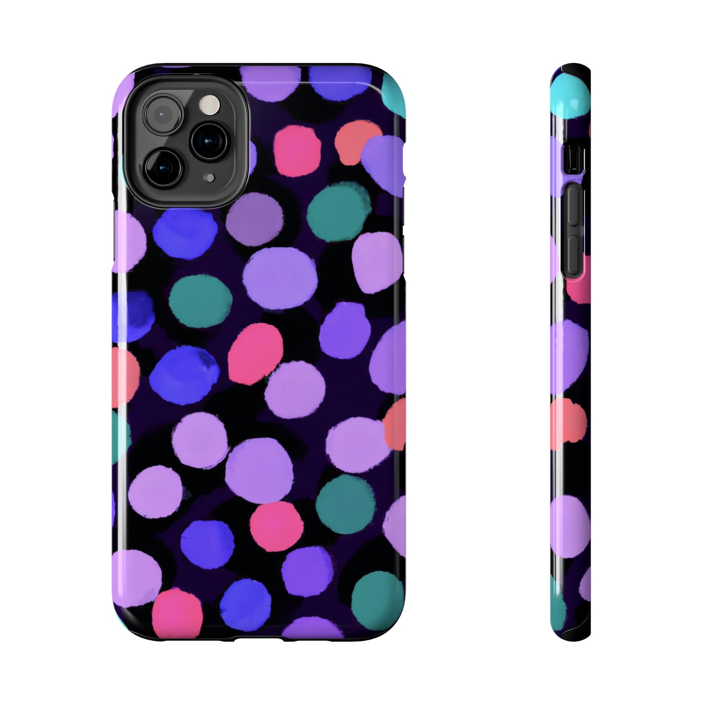 Tough Case-Mate iPhone Case Ft. Purple Dots