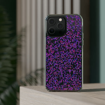 Clear iPhone and Android Cases Ft. Purple Leaves