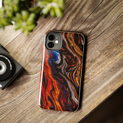 Tough Apple iPhone Case Ft. Abstract Petrified Wood