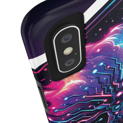 ToughDrop Apple iPhone Case Ft. Cyberpunk Nebula Tree